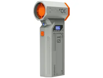 Porodo Rushjet Cordless Turbo Speed Dust Blower 5200 mAh,150W With 120000 RPM - Gold/Orange