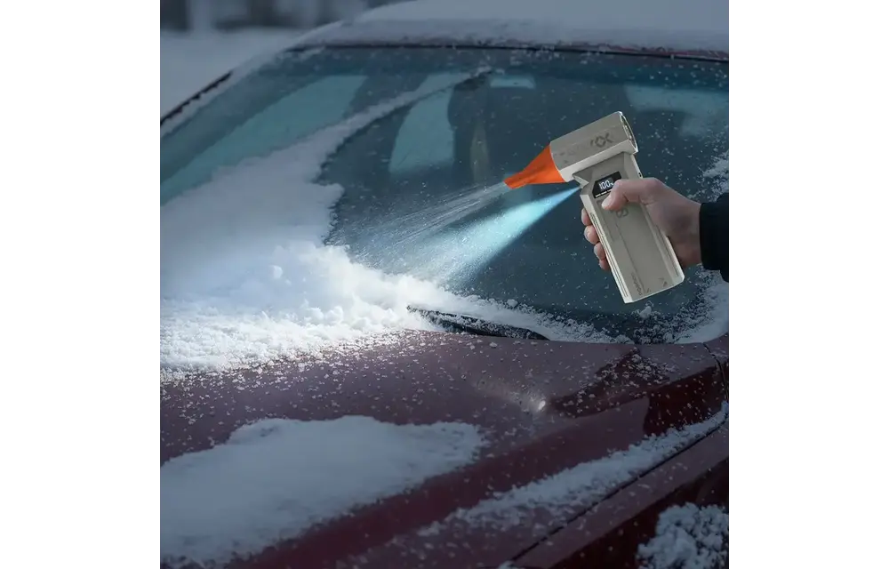 Porodo Rushjet Cordless Turbo Speed Dust Blower 5200 mAh,150W With 120000 RPM - Gold/Orange