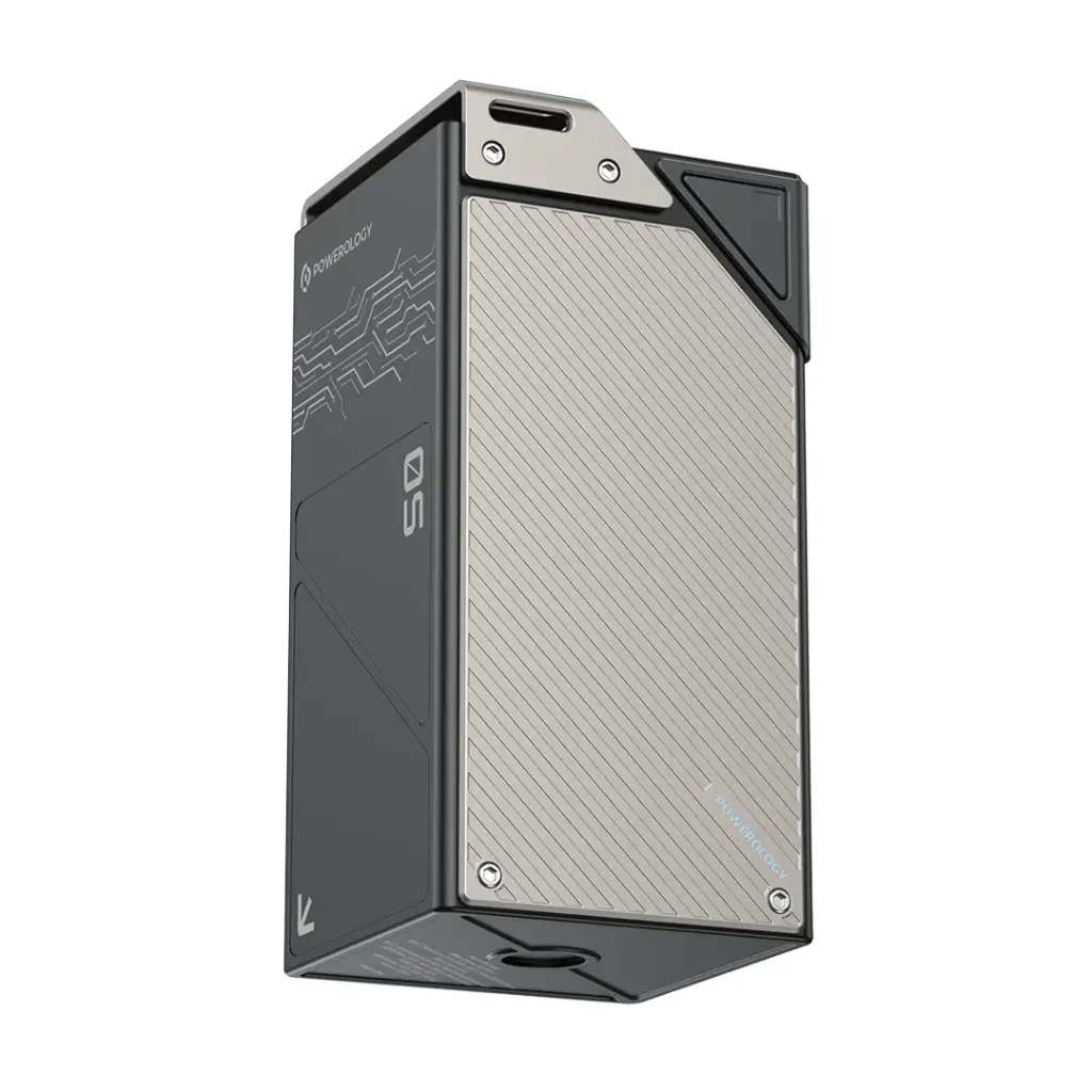 Powerology 65W PD Power Bank  3×Type-C and 3×USB-A 50,000mAh - Black