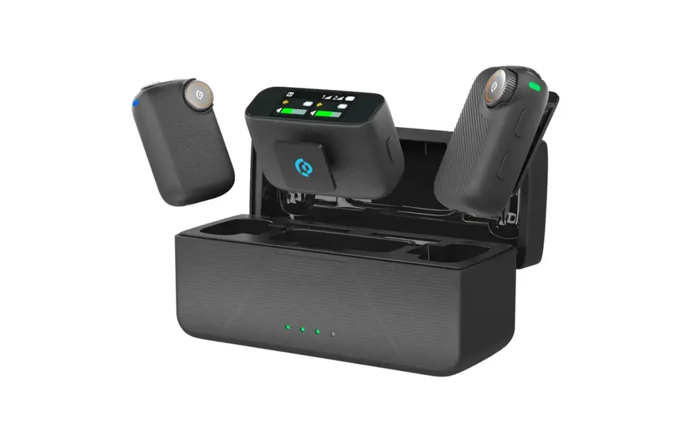 Powerology Pure Q1 AI Noise-Cancelling Microphone - Black