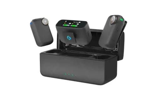 Powerology Pure Q1 AI Noise-Cancelling Microphone - Black