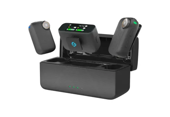 Powerology Pure Q1 AI Noise-Cancelling Microphone - Black