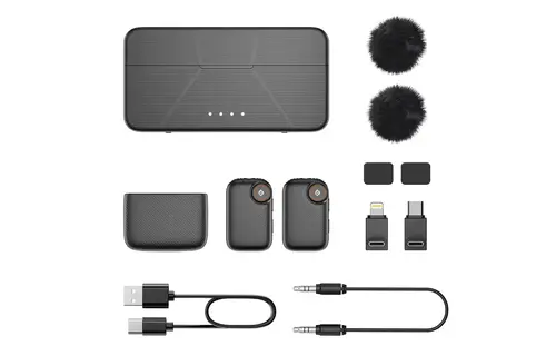 Powerology Pure Q1 AI Noise-Cancelling Microphone - Black