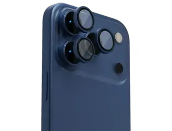 Levelo Trio Pro 2 in 1 Camera Lens Protector With Detachable Camera Protector for iPhone 17 Pro - Dark Blue