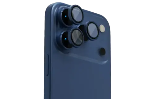 Levelo Trio Pro 2 in 1 Camera Lens Protector With Detachable Camera Protector for iPhone 17 Pro - Dark Blue