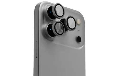 Levelo Trio Pro 2 in 1 Detachable Camera Lens Protector for iPhone 17 Pro - Silver