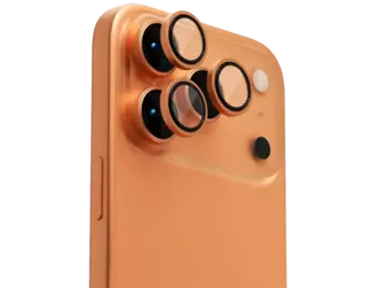 Levelo Trio Pro 2 in 1 Detachable Camera Lens Protector for iPhone 17 Pro Max - Orange
