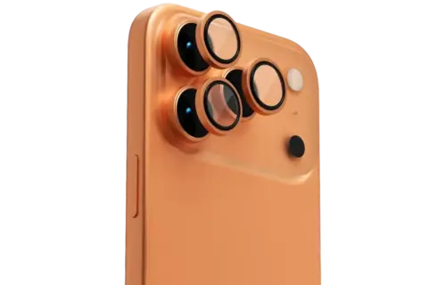 Levelo Trio Pro 2 in 1 Detachable Camera Lens Protector for iPhone 17 Pro Max - Orange