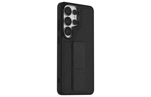 Levelo Morphix Cuero Gripstand Case For Samsung S26 Ultra - Black