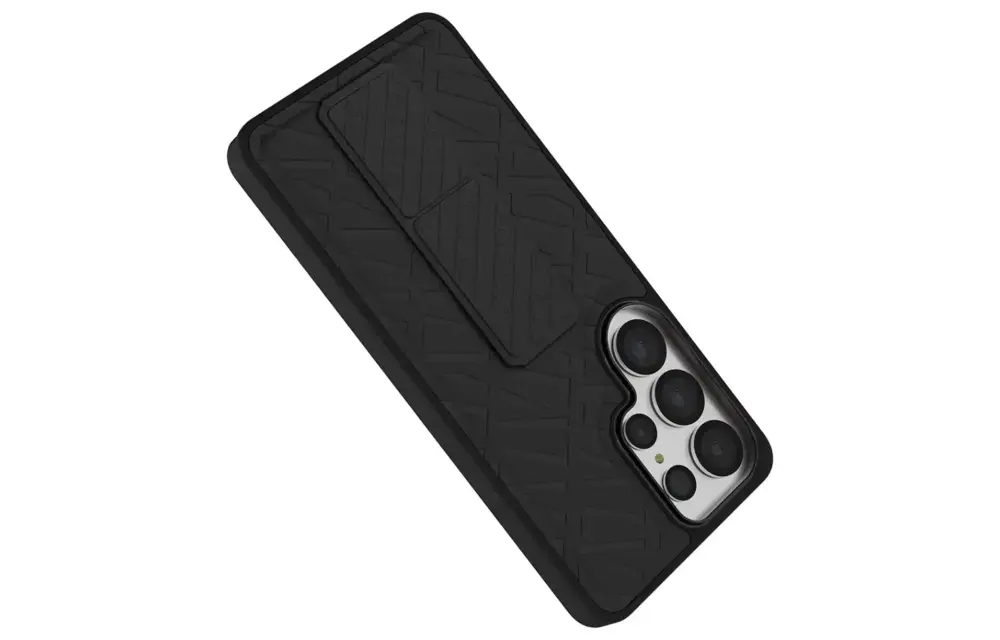 Levelo Morphix Cuero Gripstand Case For Samsung S26 Ultra - Black