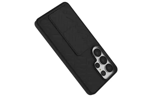 Levelo Morphix Cuero Gripstand Case For Samsung S26 Ultra - Black