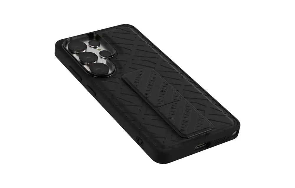 Levelo Morphix Cuero Gripstand Case For Samsung S26 Ultra - Black