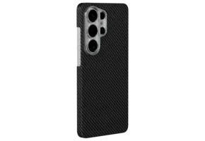 Levelo Sergei 1500D Kevlar Aramid Fiber MagSafe Case For Samsung S26 Ultra - Carbon Black