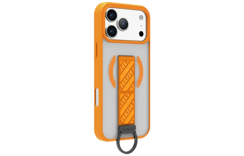 Levelo Morphix Clara Grip MagSafe Case For iPhone 17 Pro  - Sunrise Orange