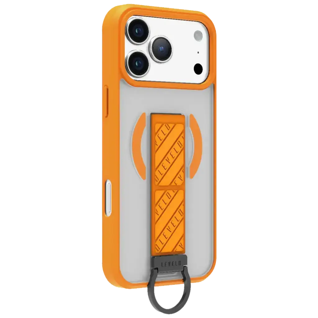 Levelo Morphix Clara Grip MagSafe Case For iPhone 17 Pro  - Sunrise Orange