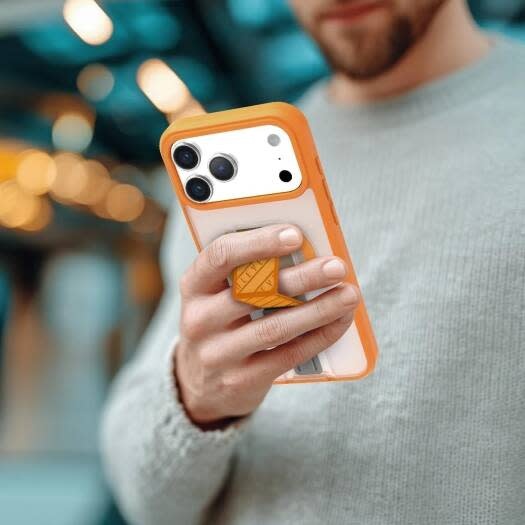 Levelo Morphix Clara Grip MagSafe Case For iPhone 17 Pro  - Sunrise Orange