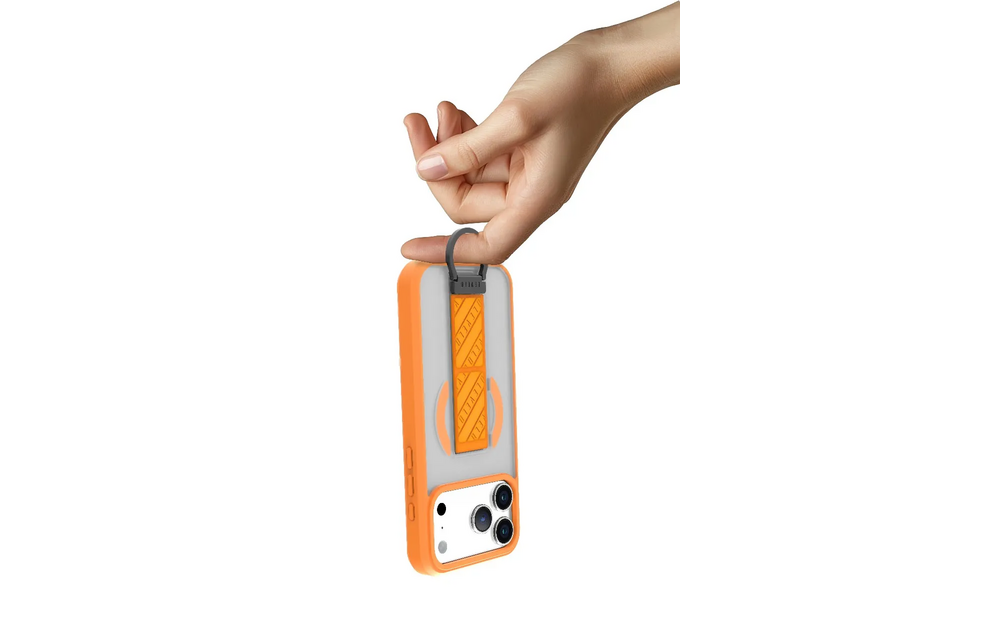 Levelo Morphix Clara Grip MagSafe Case For iPhone 17 Pro Max - Sunrise Orange