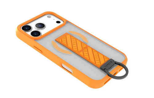 Levelo Morphix Clara Grip MagSafe Case For iPhone 17 Pro Max - Sunrise Orange