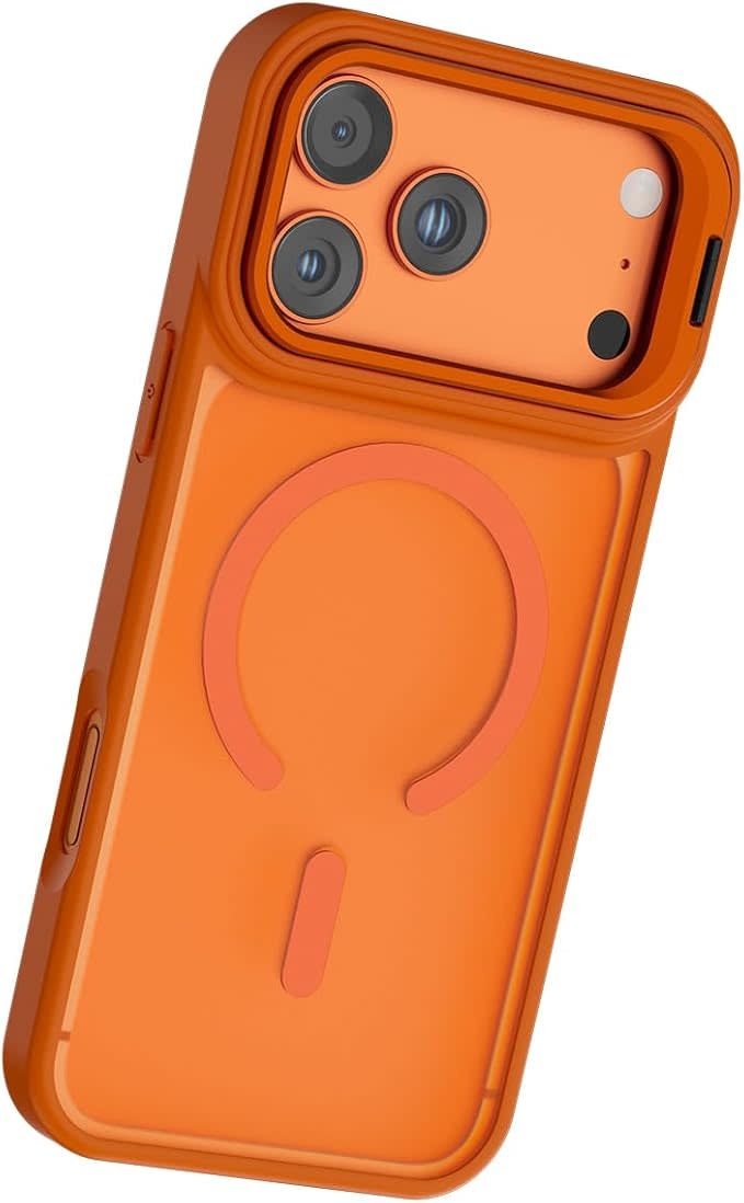 Levelo Solo Pro Camera KickStand MagSafe Case for iPhone 17 Pro - Orange