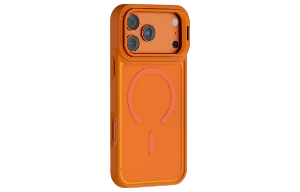 Levelo Solo Pro Camera KickStand MagSafe Case for iPhone 17 Pro Max - Orange