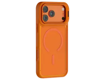 Levelo Solo Pro Camera KickStand MagSafe Case for iPhone 17 Pro Max - Orange