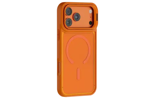 Levelo Solo Pro Camera KickStand MagSafe Case for iPhone 17 Pro Max - Orange