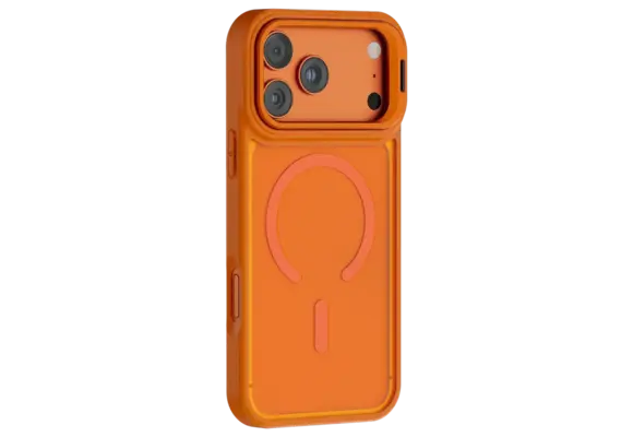 Levelo Solo Pro Camera KickStand MagSafe Case for iPhone 17 Pro Max - Orange