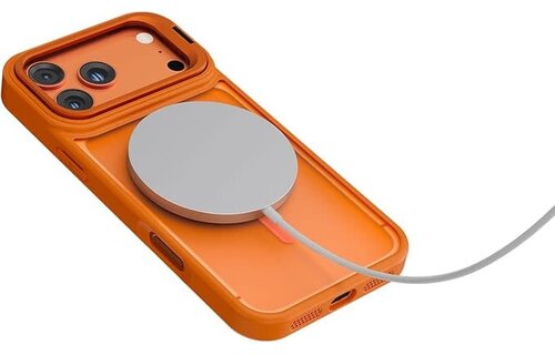 Levelo Solo Pro Camera KickStand MagSafe Case for iPhone 17 Pro Max - Orange