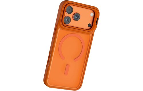 Levelo Solo Pro Camera KickStand MagSafe Case for iPhone 17 Pro Max - Orange