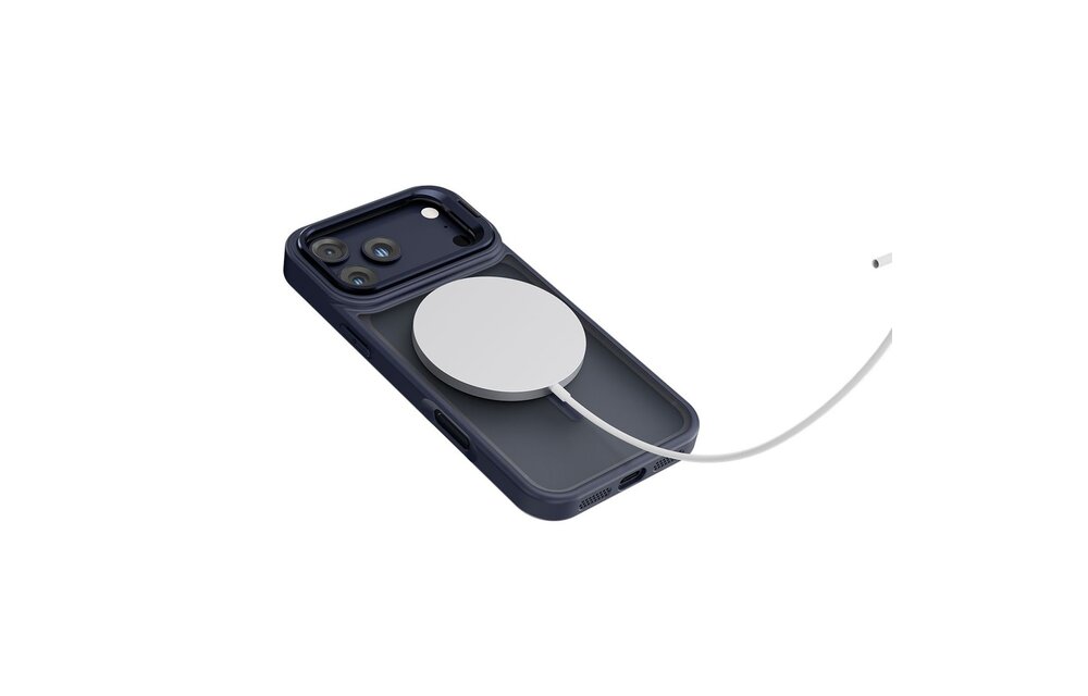 Levelo Solo Pro Camera KickStand MagSafe Case for iPhone 17 Pro Max - Blue