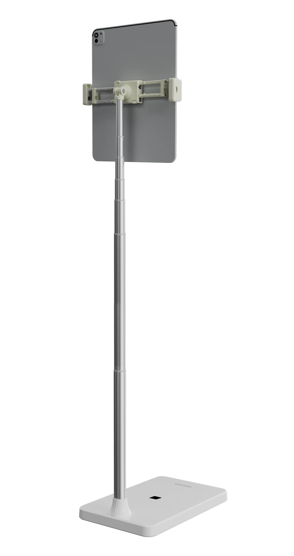 Porodo Multifunctional Phone & Tablet Holder Stand 4"-11' With Extendable Pole Height Range 0.4m -1.5m - White
