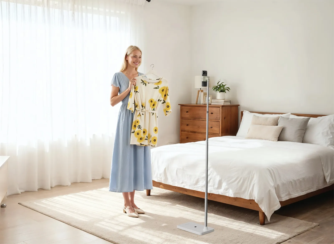 Porodo Multifunctional Phone & Tablet With Extendable Pole - White