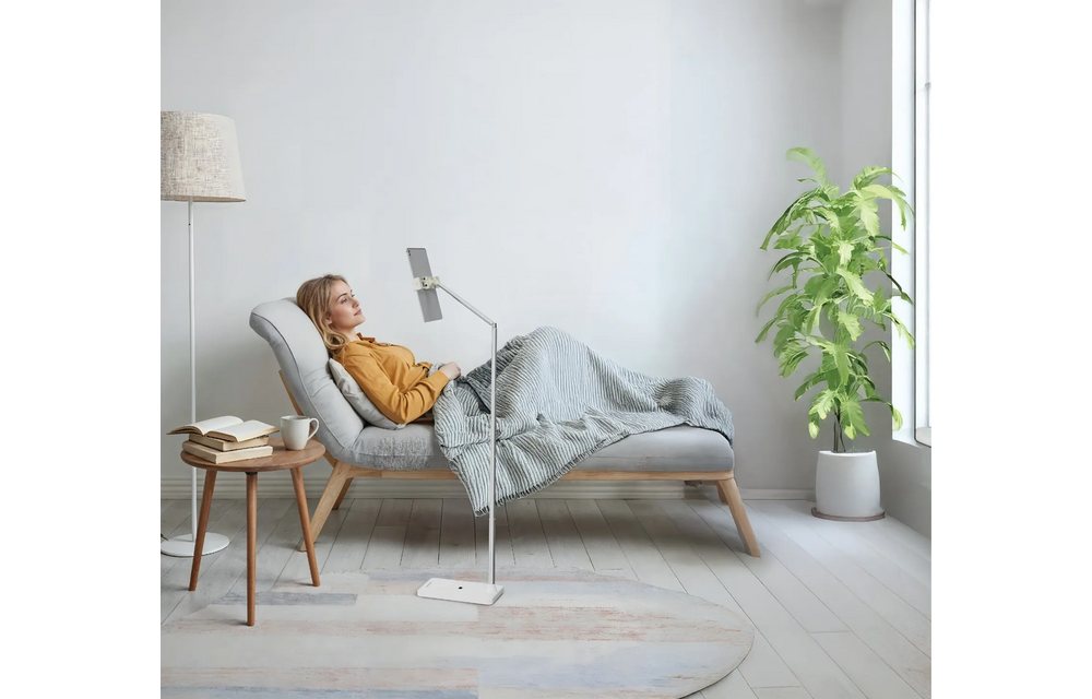 Porodo Multifunctional Phone & Tablet With Extendable Pole - White