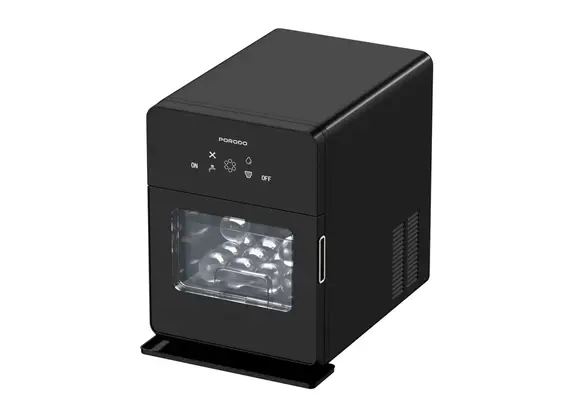 Porodo Lifestyle Sphere-Shaped 260W Dual Sphere Ice Maker 10L with LCD Touch Display - Black