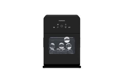 Porodo Lifestyle Sphere-Shaped 260W Dual Sphere Ice Maker 10L with LCD Touch Display - Black