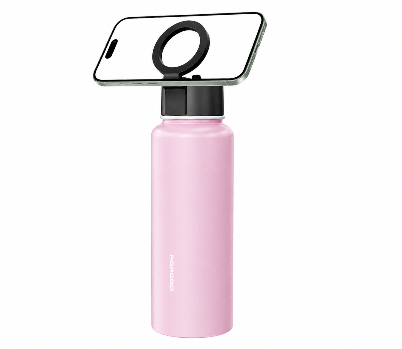Porodo Lifestyle Magnetic Mount Water Bottle 32oz/1L - Pink