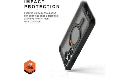 UAG Plasma XTE Case with Magsafe for Samsung Galaxy S26 - Black and Orange