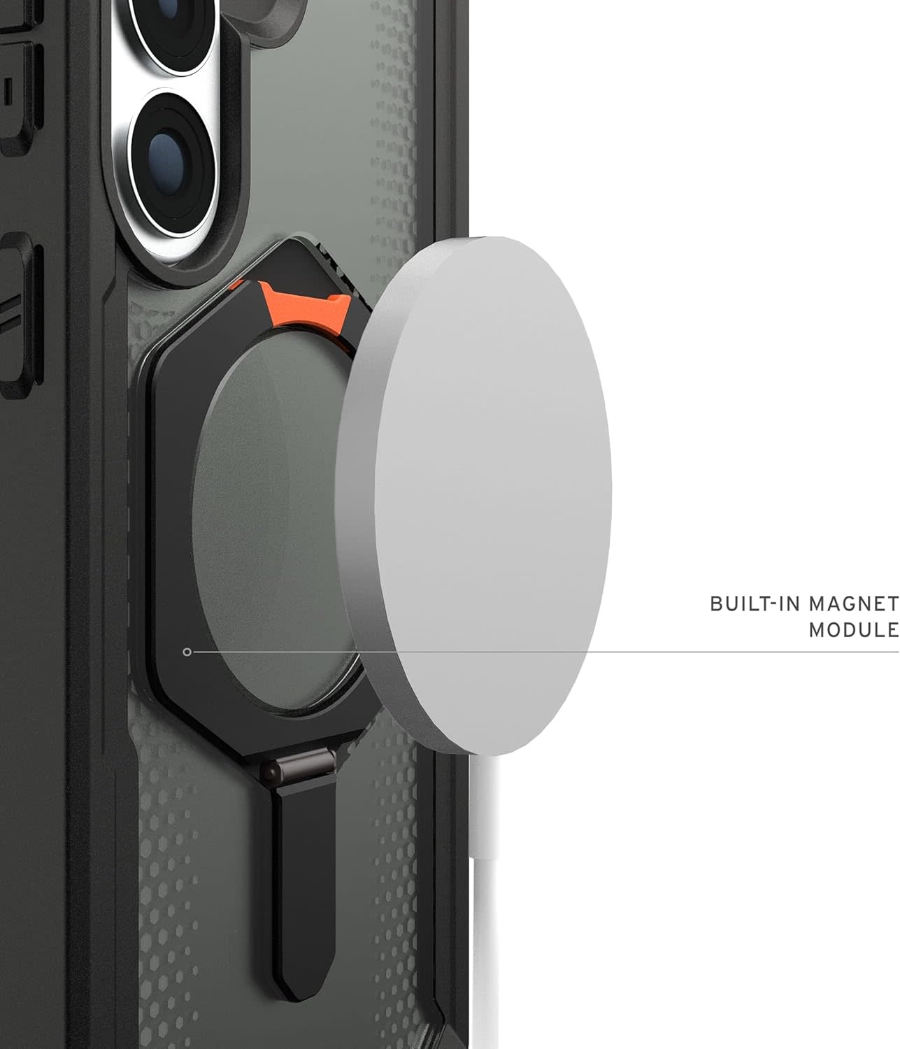 UAG Plasma XTE Case with Magnet for Samsung Galaxy S26 Plus - Black and Orange