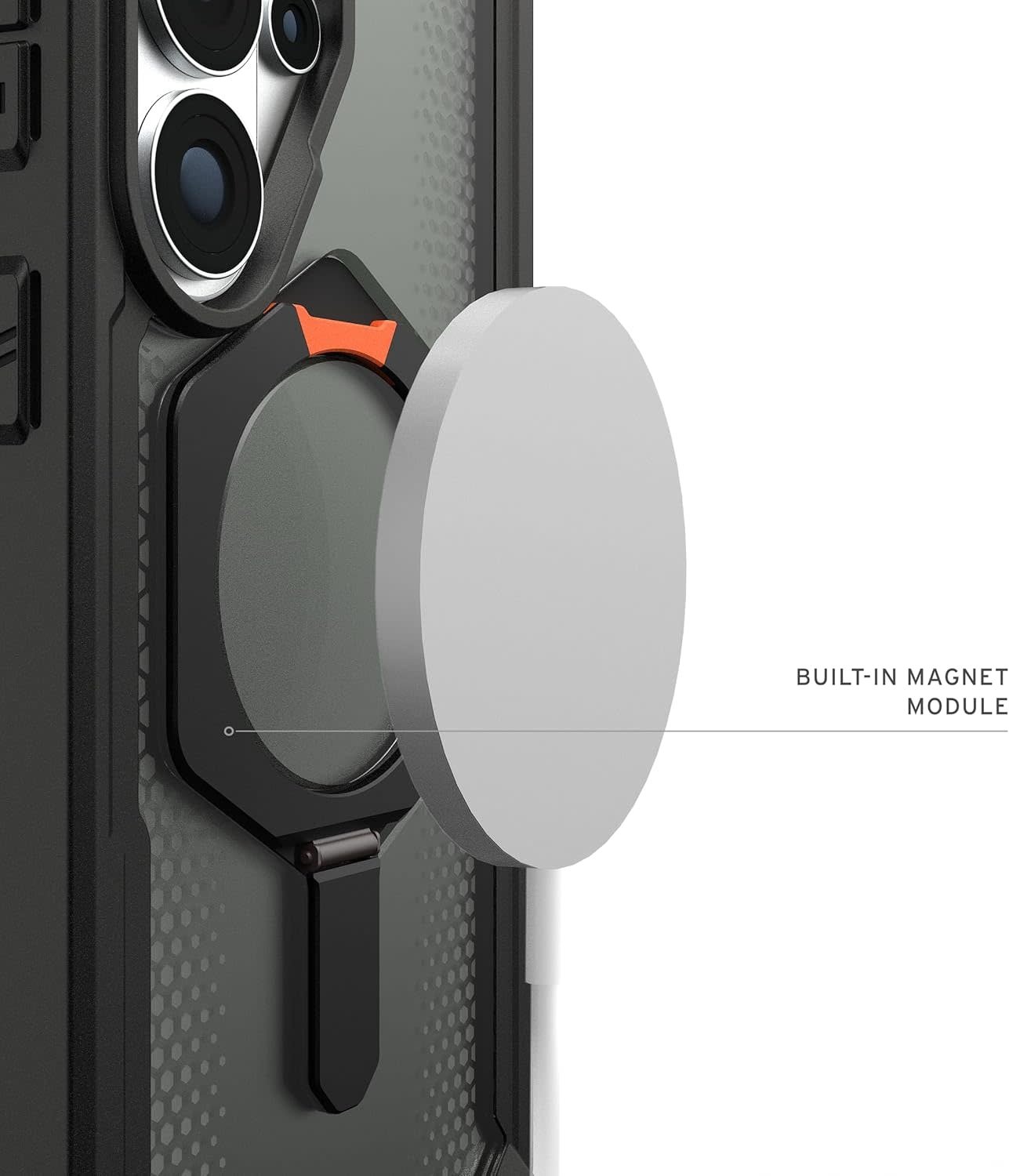 UAG Plasma XTE Case with Magnet for Samsung Galaxy S26 Ultra - Black and Orange