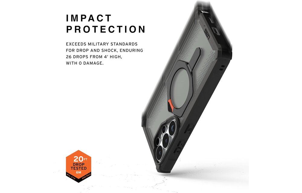 UAG Plasma XTE Case with MagSafe for Samsung Galaxy S26 Ultra - Black and Orange