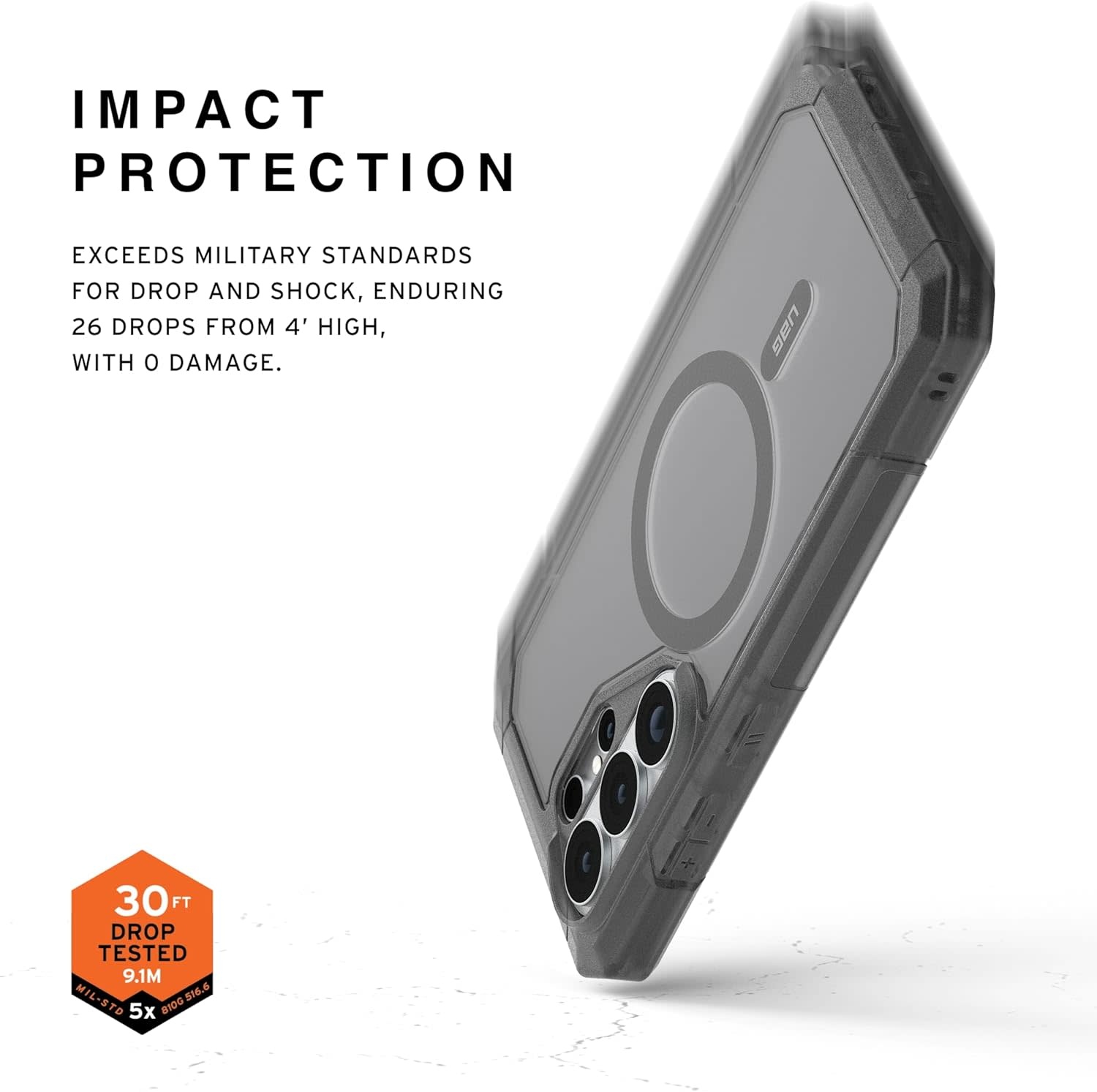 UAG Trooper Case with MagSafe for Samsung Galaxy S26 Ultra - Ash