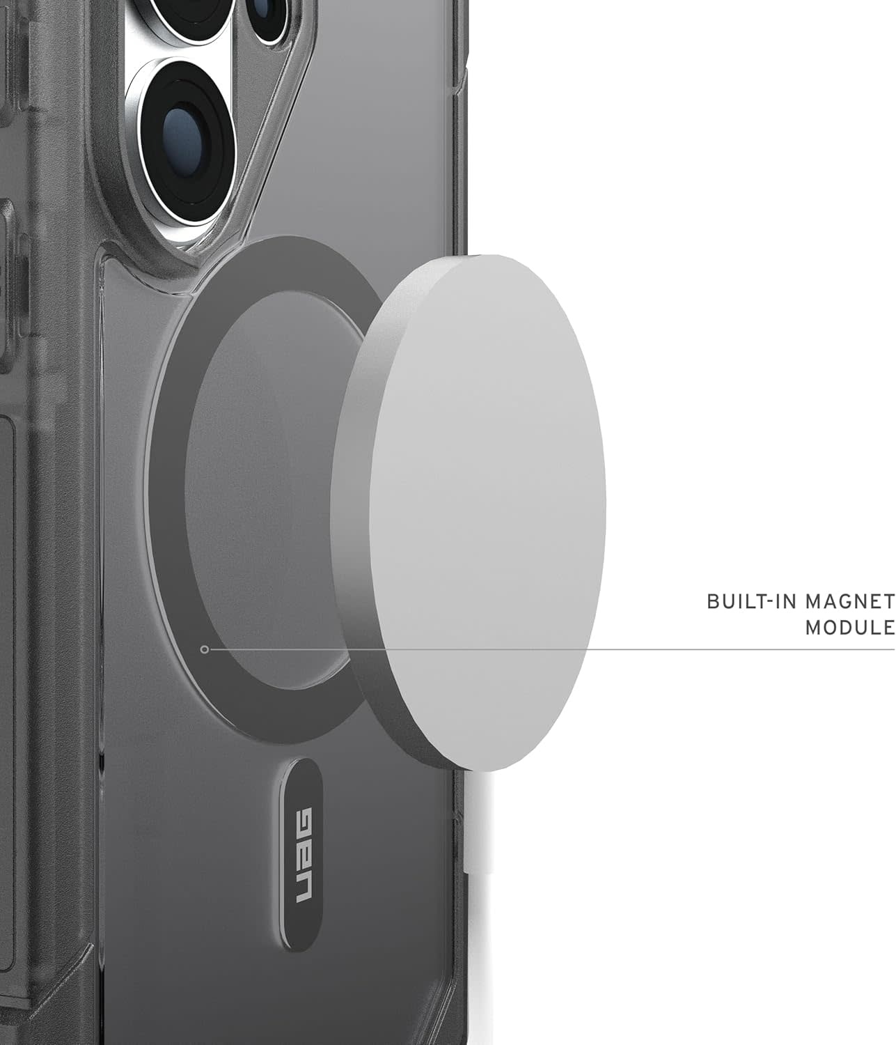 UAG Trooper Case with Magnet for Samsung Galaxy S26 Ultra - Ash