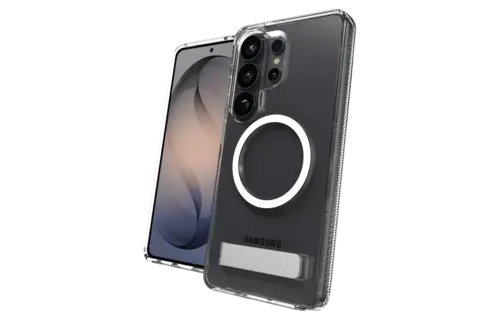 ZAGG Crystal Palace Snap Case with Kickstand for Samsung Galaxy S26 Ultra - Clear