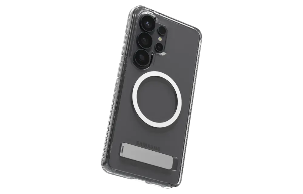 ZAGG Crystal Palace Snap Case with Kickstand for Samsung Galaxy S26 Ultra - Clear