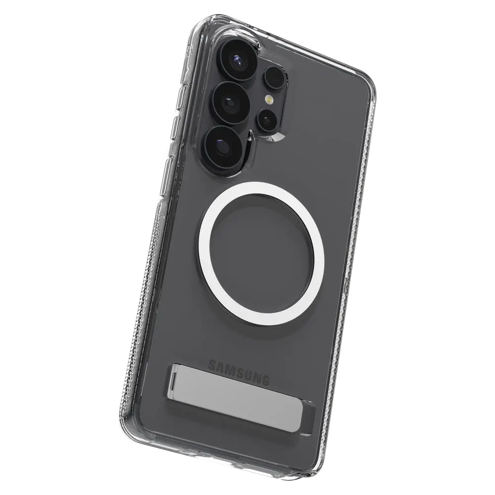 ZAGG Crystal Palace Snap Case with Kickstand for Samsung Galaxy S26 Ultra - Clear