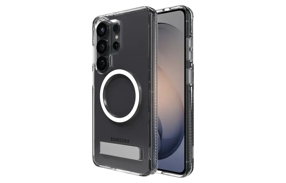 ZAGG Crystal Palace Snap Case with Kickstand for Samsung Galaxy S26 Ultra - Clear