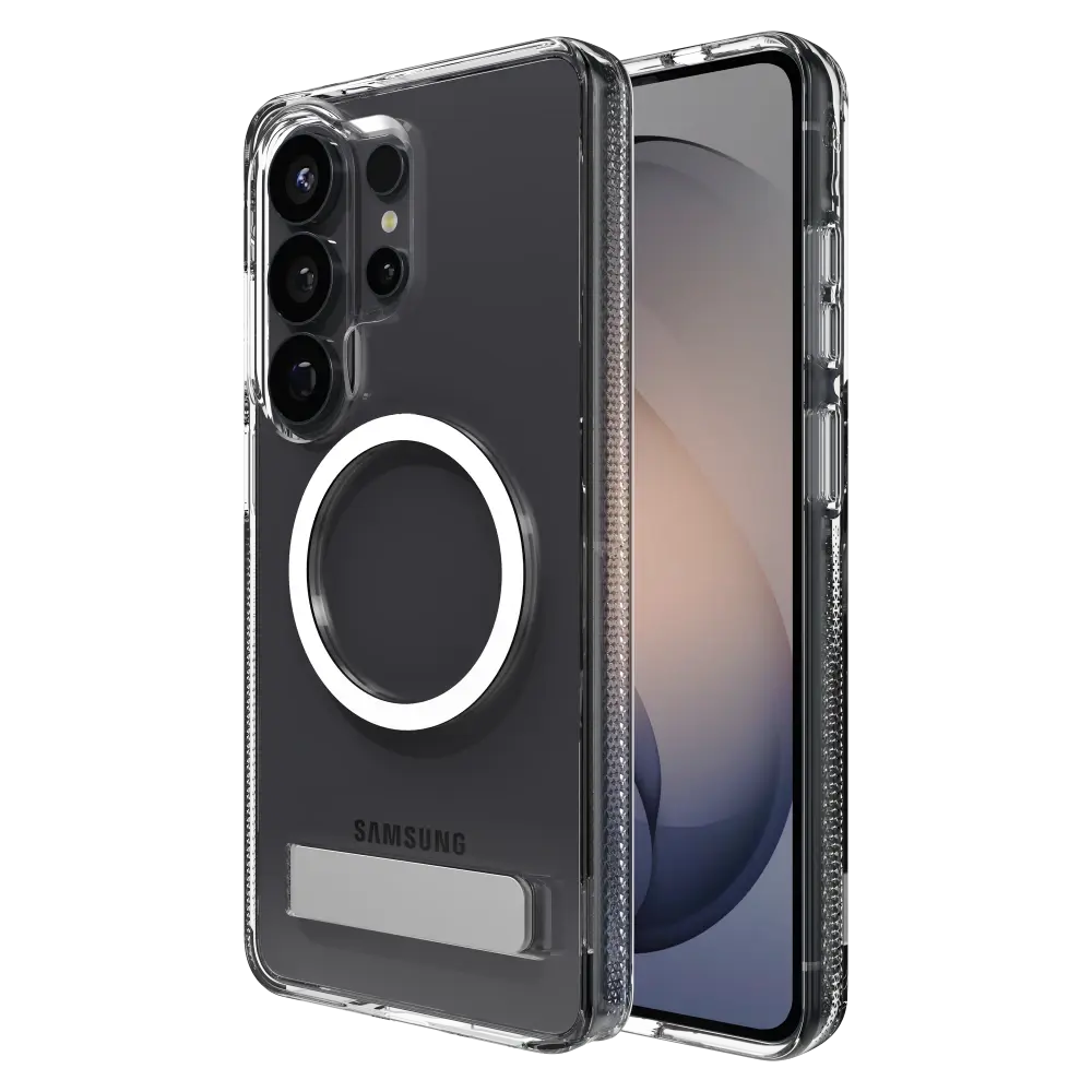 ZAGG Crystal Palace Snap Case with Kickstand for Samsung Galaxy S26 Ultra - Clear