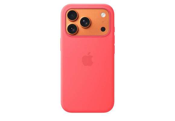 Apple iPhone 17 Pro Silicone Case with MagSafe - Bright Guava