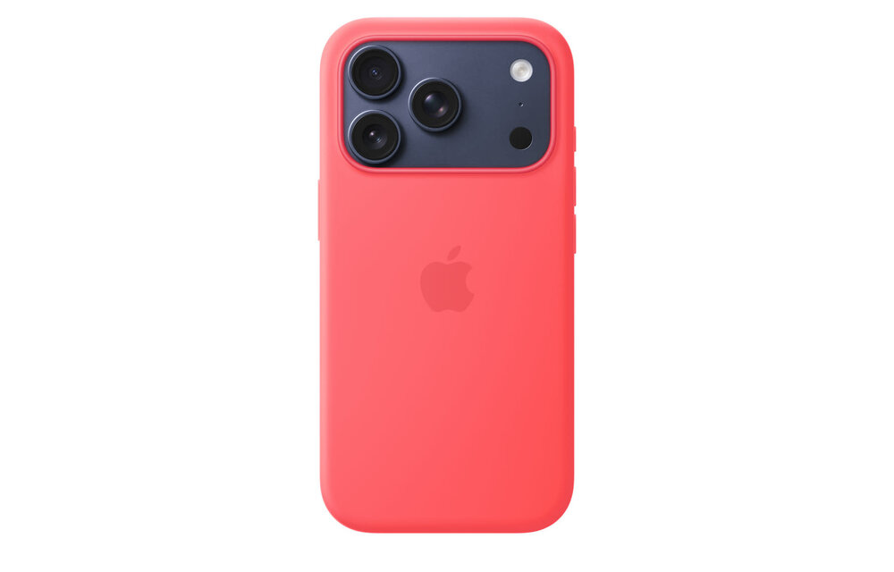 Apple iPhone 17 Pro Silicone Case with MagSafe - Bright Guava