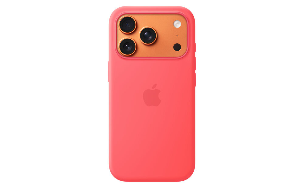 Apple iPhone 17 Pro Silicone Case with MagSafe - Bright Guava